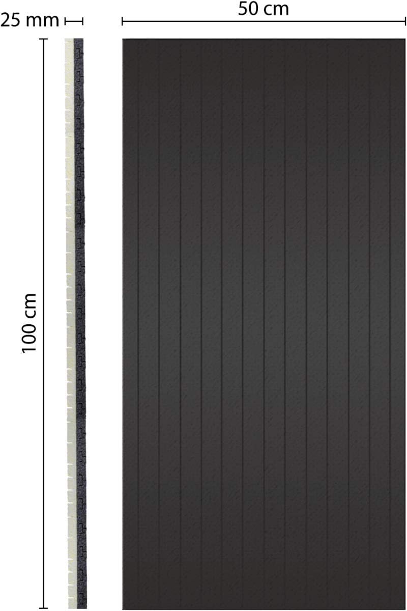 Schellenberg 66282 Wärmedämmung Rolladenkastendämmung, 2-teilig mit 25 mm Stärke 100 x 50 cm, Rollad