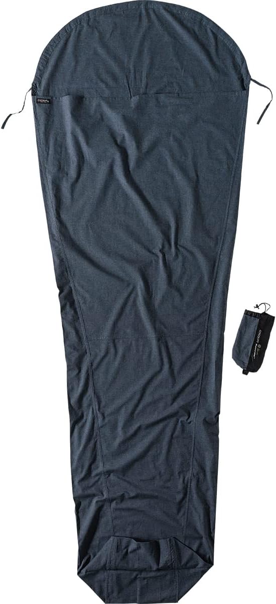 Cocoon Bio Baumwollschlafsack Mummy Liner - Organic Cotton heather grey 241x90/56cm, heather grey 24