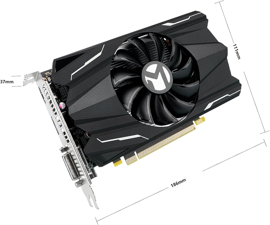 MAXSUN GEFORCE GTX 1050 Ti 4GB GDDR5 128 Bit Video Gaming Grafikkarte GPU für Mini ITX Gaming PC, Di