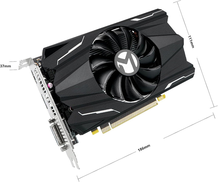 MAXSUN GEFORCE GTX 1050 Ti 4GB GDDR5 128 Bit Video Gaming Grafikkarte GPU für Mini ITX Gaming PC, Di