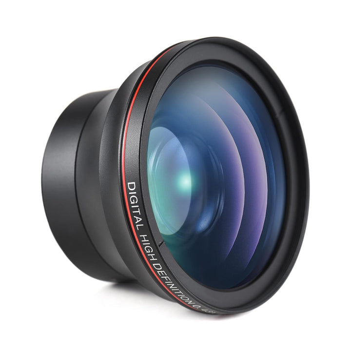 Andoer 58mm-Kameraobjektiv-Set mit 0,43X Weitwinkelobjektiv, Makroobjektiv, DSLR-Kameraobjektiv für