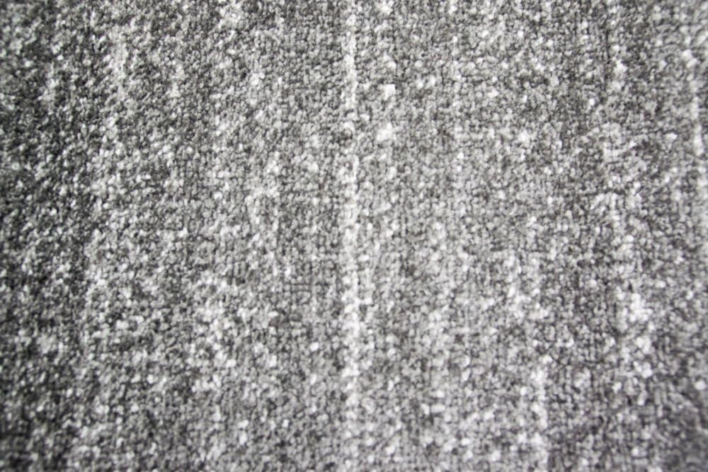 CARPETIA Moderner Teppich Wohnzimmerteppich Kurzflor Uni anthrazit grau meliert Grösse 80x150 cm 80