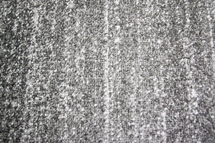 CARPETIA Moderner Teppich Wohnzimmerteppich Kurzflor Uni anthrazit grau meliert Grösse 80x150 cm 80
