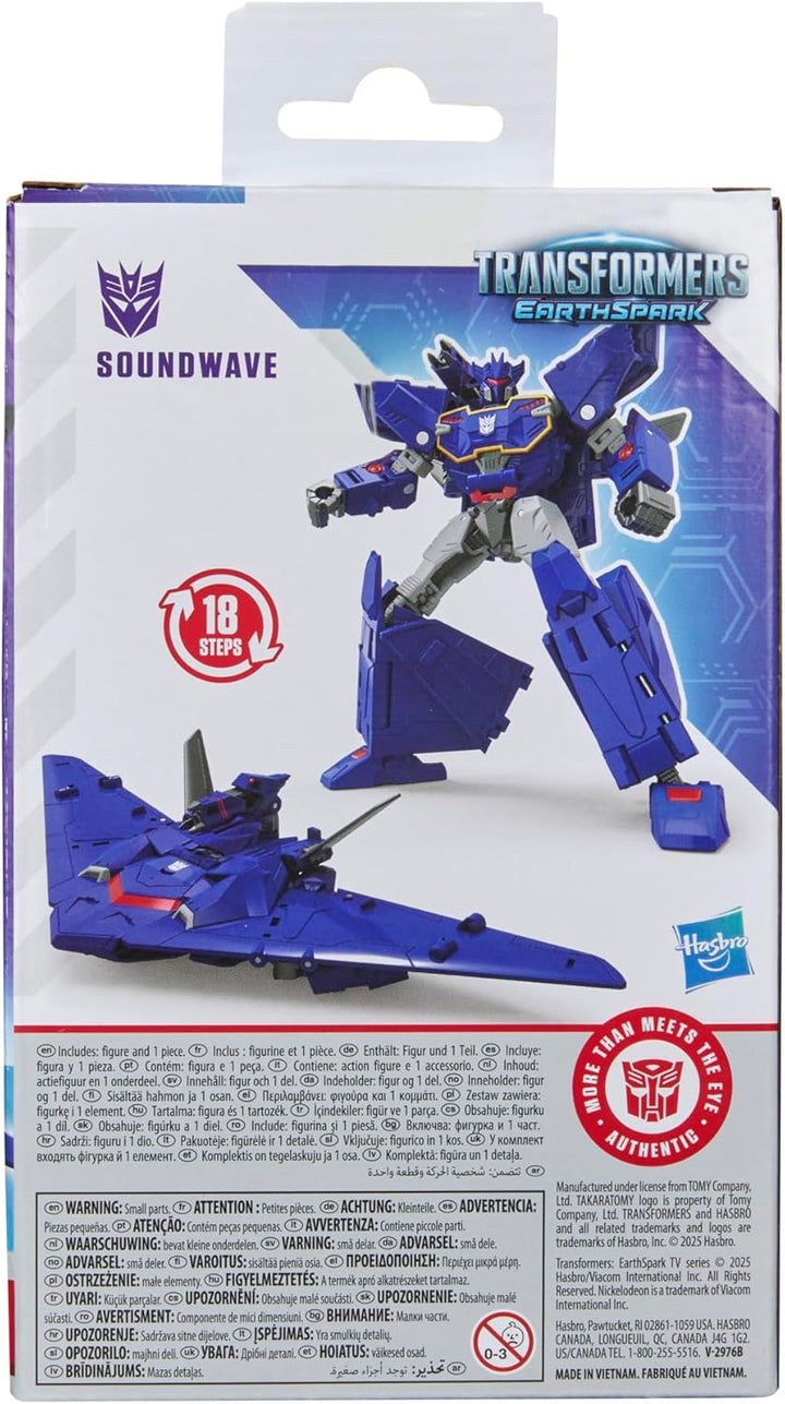 Transformers EarthSpark Deluxe-Klasse Soundwave Action-Figur