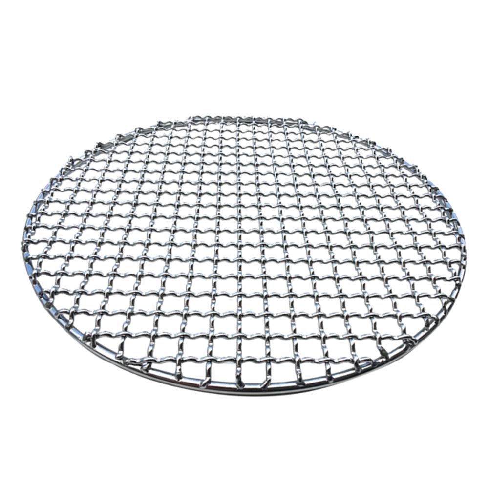 304 Grillrost Edelstahl, Grillrost Rund Aus-Rostfreiem Stahl, Grill-Aufsatz, Rost, BBQ, Antihaft-Gri