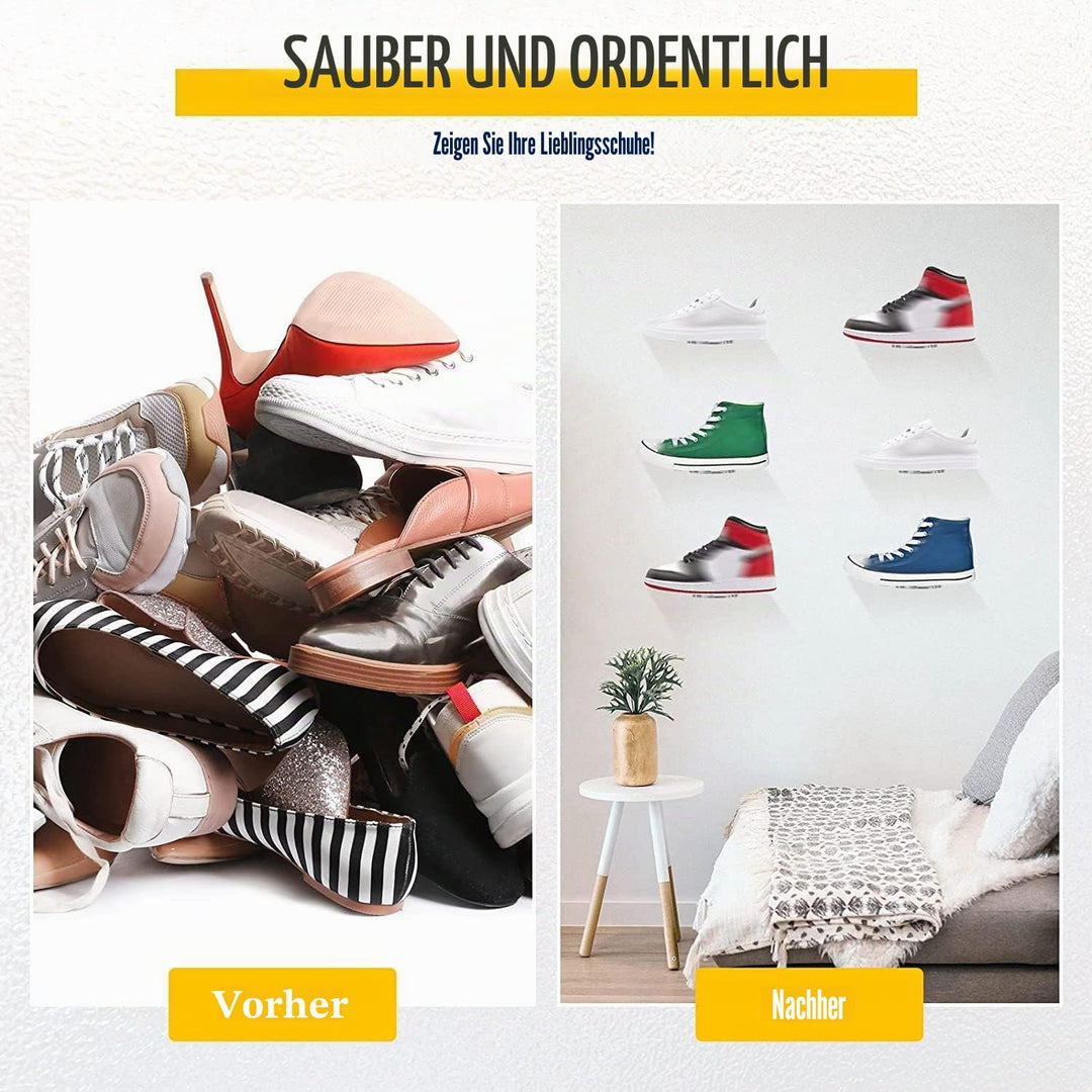 10 StüCk Schwimmendes Regal für Schuh zum Ausstellen, Sneaker Regale, EIN der Wand Montiert Halterun