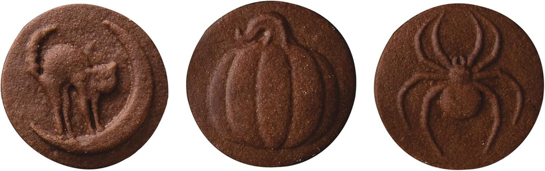 Nordic Ware Halloween Cookie Stamps (3er Set), stabiles Aluguss Keksstempel Set, Cookie Press Set Ma