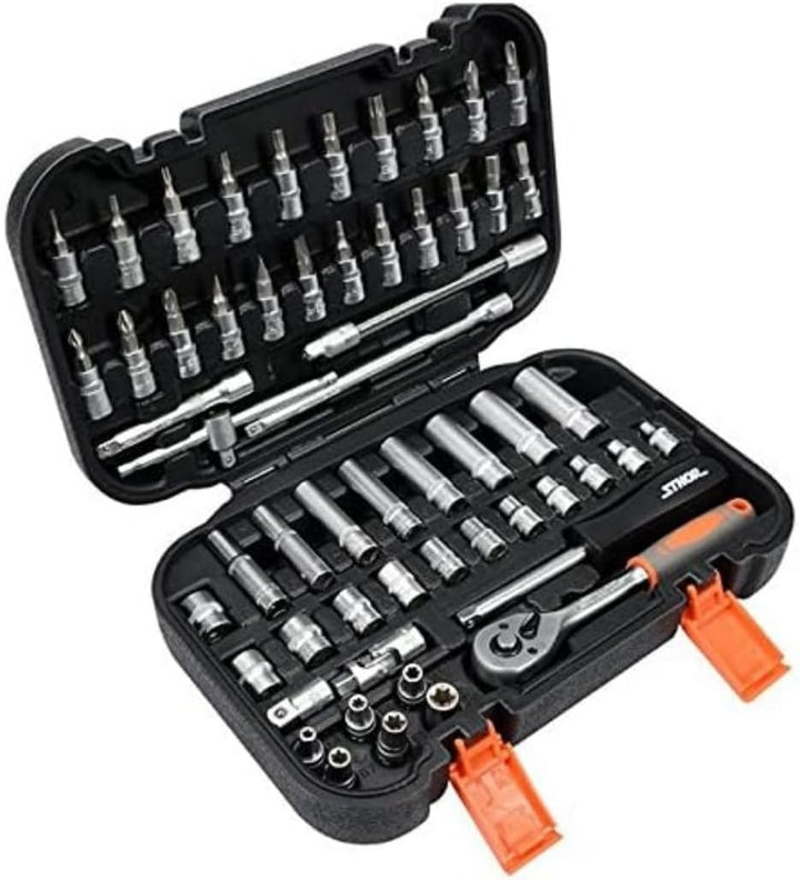 Sthor 58643 – Werkzeug-Set 1/4 Zoll, 56-teilig