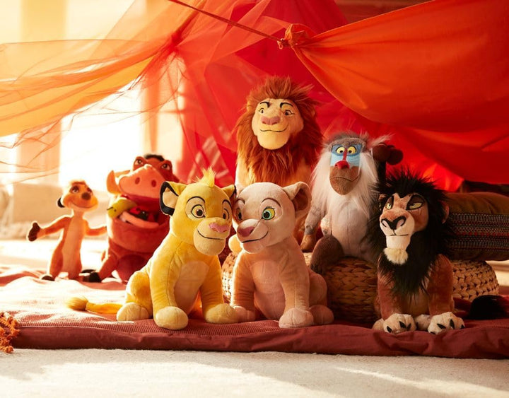 Disney Store Pumbaa Medium Soft Plush Toy, The Lion King, 33cm/12, Cuddly Character with Embroidered