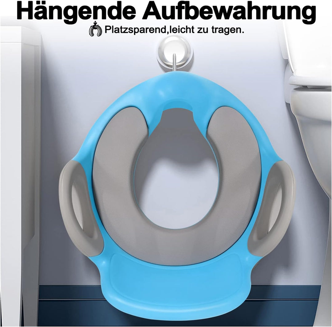 Kinder Toilettensitz Baby Sitz Töpfchentrainer WC Aufsatz Potty Training Toilettentrainer mit Anti-R