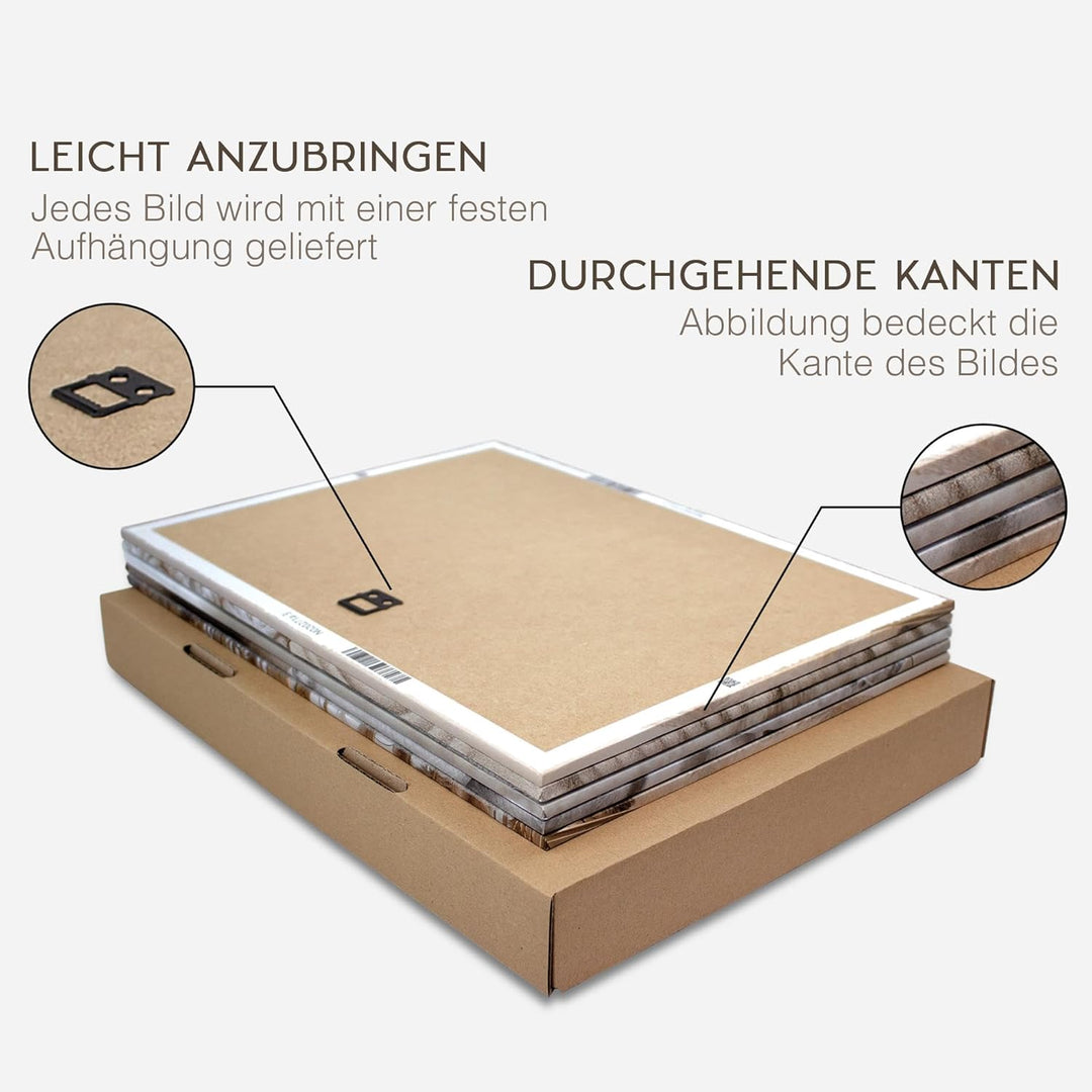 Novart Wandbilder Fashion Coco - KOMPLETT AUFHÄNGFERTIG - Wohnzimmer Mädchen Teenager Wanddeko - 3 B