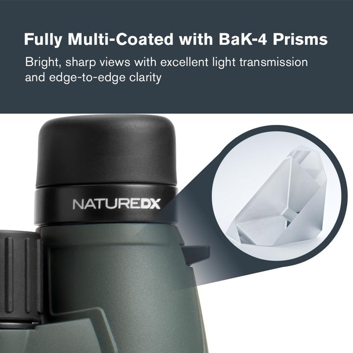 Celestron 71336-CGL Nature DX Fernglas, mit 12 x 56 Vergrösserung, mit BaK4-Prismen, Schwarz Nature