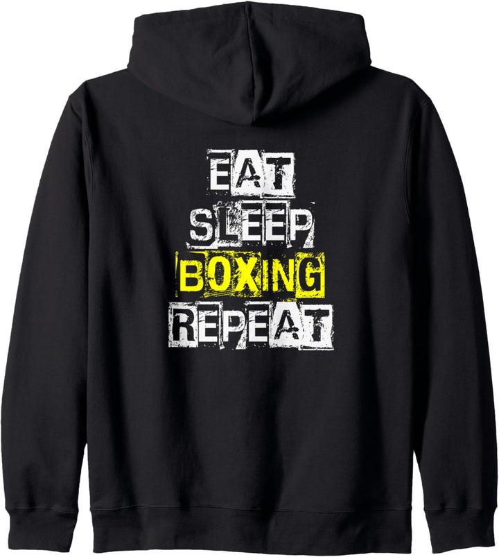 Eat Sleep Boxing Repeat - Funny Boxing Gift Kapuzenjacke