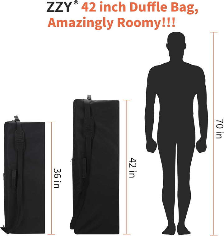 ZZY Extra Grosse Reisetasche Leichte für Herren, 150L Sporttasche, Gepäcktasche für Reisen, Camping,