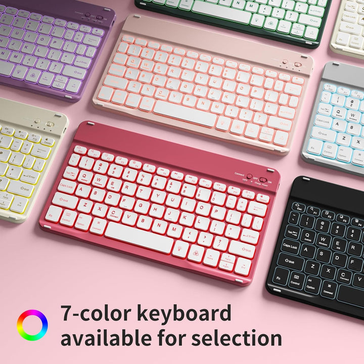 Tastatur Hülle für iPad 10. Generation 10,9" 2022 & iPad 11th Gen A16 2025 mit Stifthalter, TPU Rück