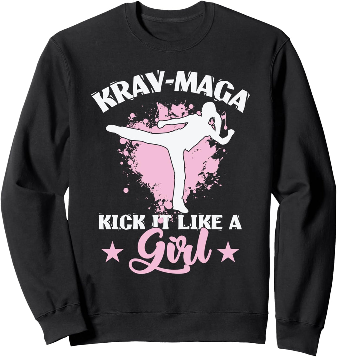 Krav Maga Kick It Like A Girl Training Sweatshirt