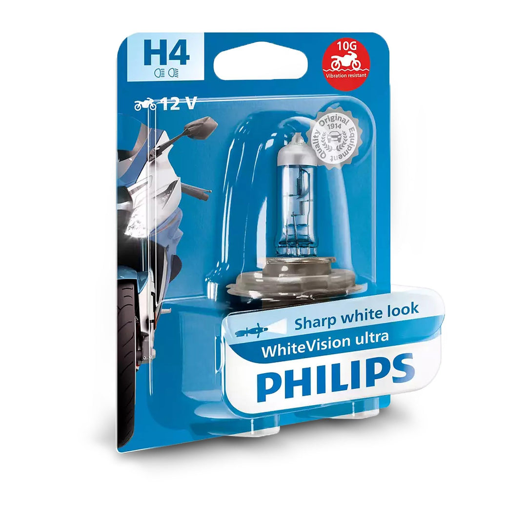 Philips Automotive Lighting H4 WhiteVision ultra moto, H4