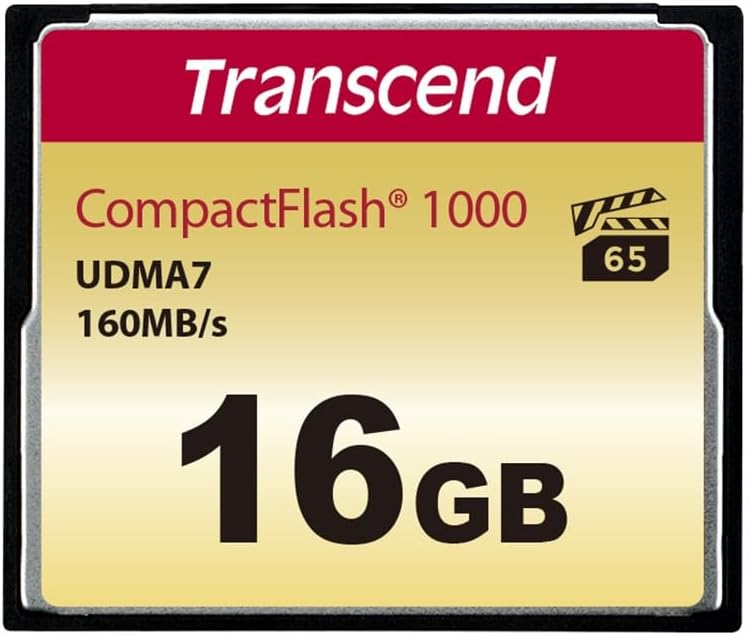 Transcend 16GB CompactFlash 1000 Speicherkarte TS16GCF1000 16GB CF1066X, 16GB CF1066X