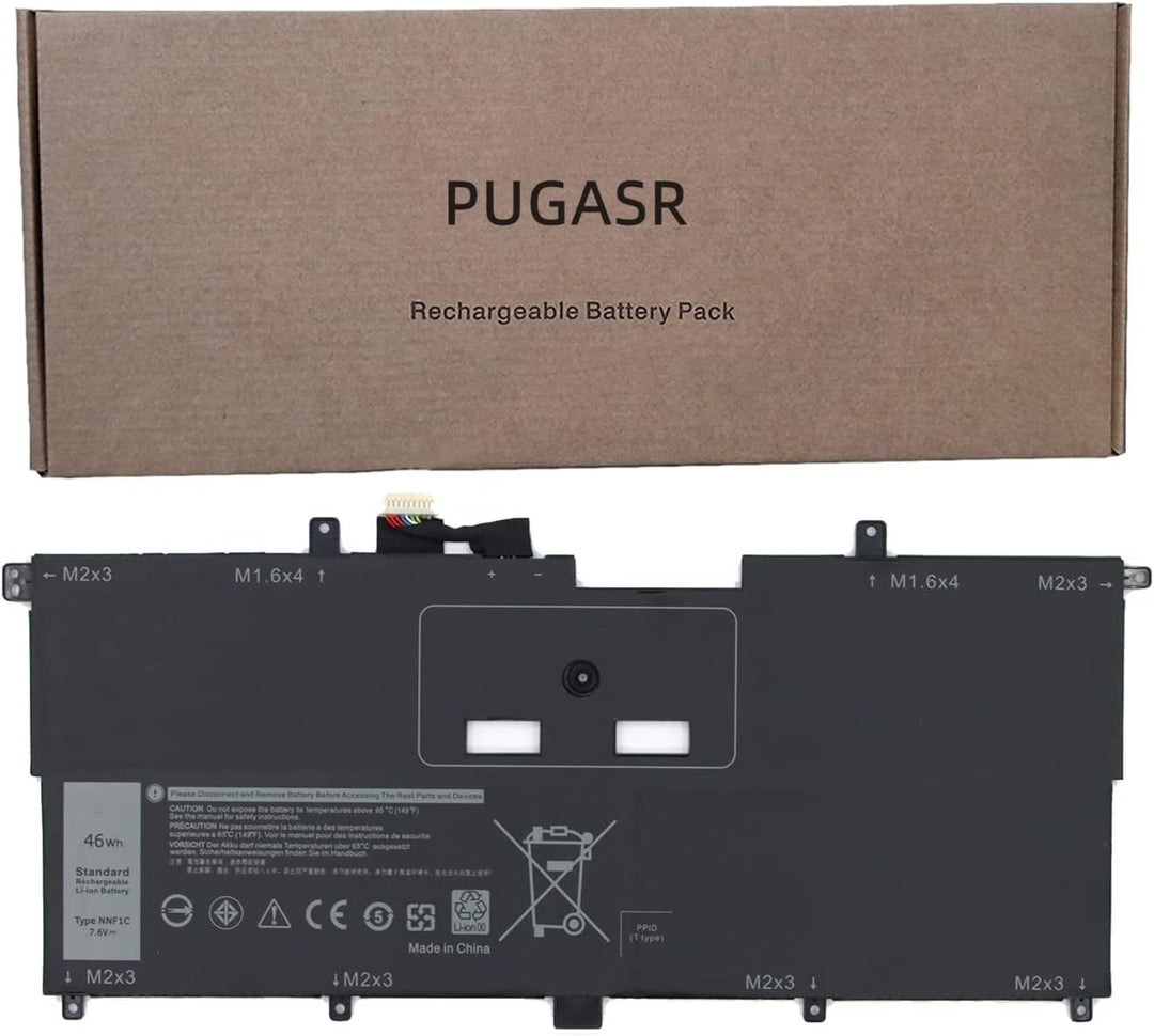 PUGASR NNF1C Laptop Akku Kompatibel mit Dell XPS 13 2 in 1 9365 XPS 13 9365 2-in-1 2017 XPS 13-9365-