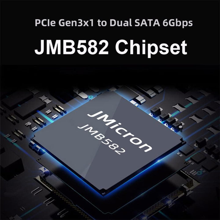 Cablecc SATA NGFF Key B+M SSD auf NVME M-key Motherboard Desktop Adapter Converter SSD Karte JMB582