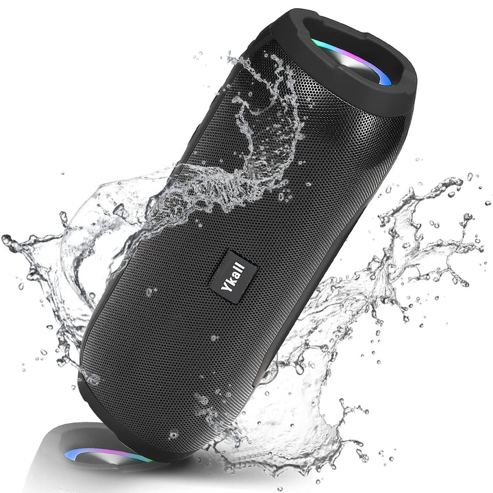 Ykall Bluetooth Lautsprecher 20w, LED Musikbox, Bluetooth Box, Wasserdicht IPX6,360° HD Stereo Lauts