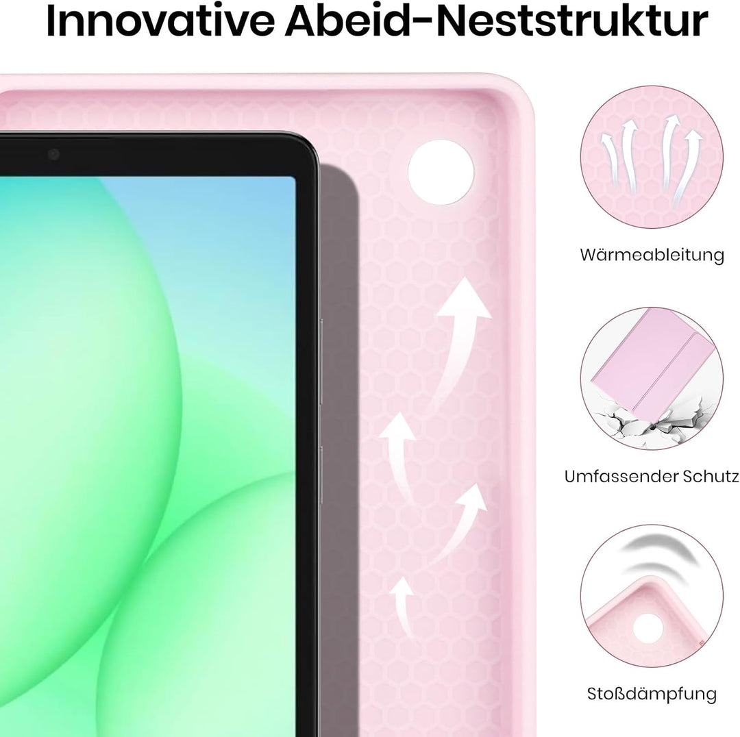 Hülle mit Tastatur für Samsung Galaxy Tab A11 / A9 8.7 Zoll 2025 | Tastatur für Samsung Galaxy Tab A