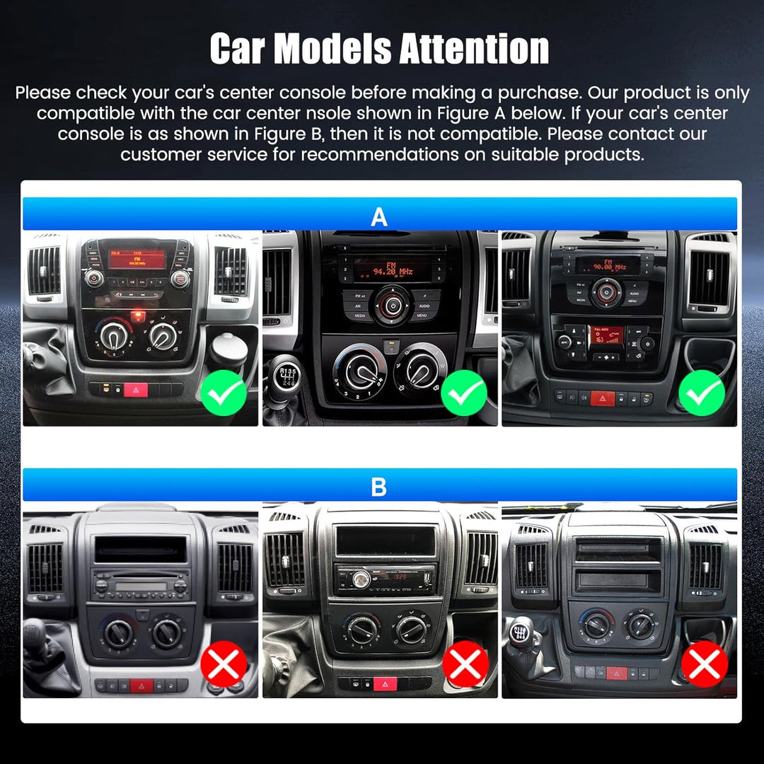 Hikity 4+64G Android 15 Autoradio für FIAT DUCATO 2010/Citroen Jumper/Peugeot Boxer, 9" Incell Bilds