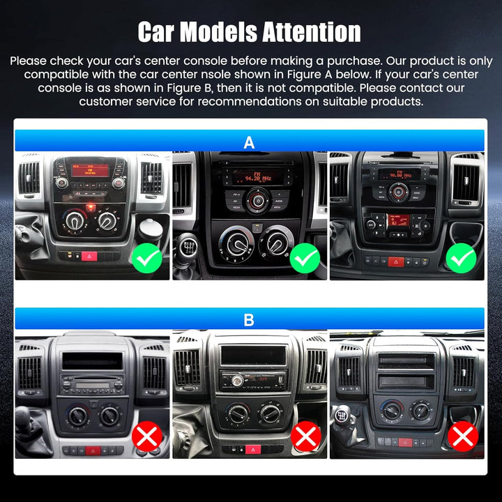 Hikity 4+64G Android 15 Autoradio für FIAT DUCATO 2010/Citroen Jumper/Peugeot Boxer, 9" Incell Bilds
