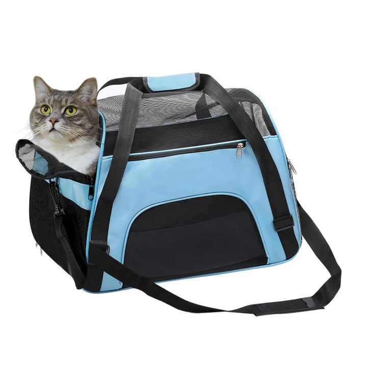 DONYER POWER Soft Sided Pet Carrier for Dogs & Cats Comfort Airline Approved Under Seat Travel Tote