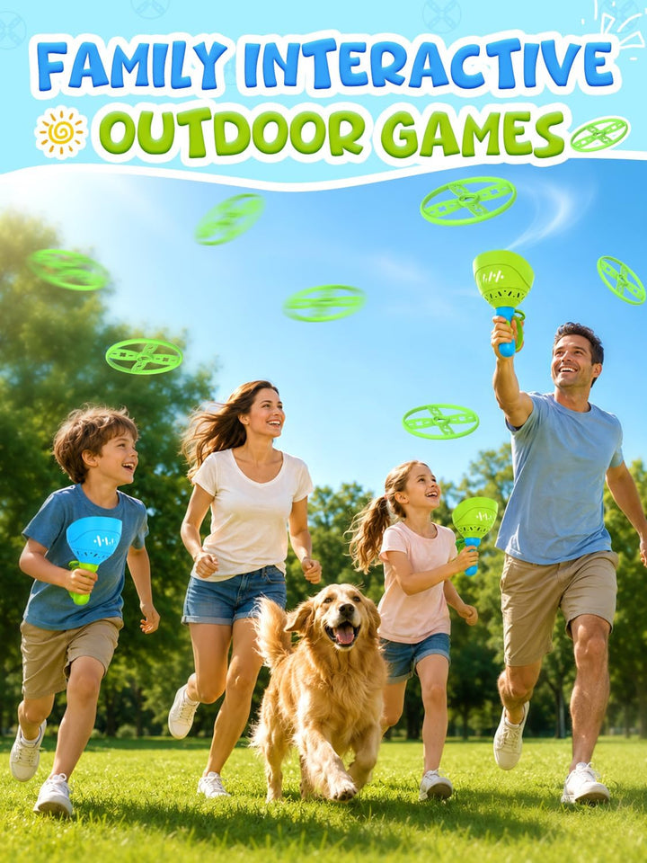 Kssvzz Outdoor Spielzeug für Kinder4 5 6 7 8 - Propeller Spielzeug Launcher | 2 Stück Gartenspielzeu