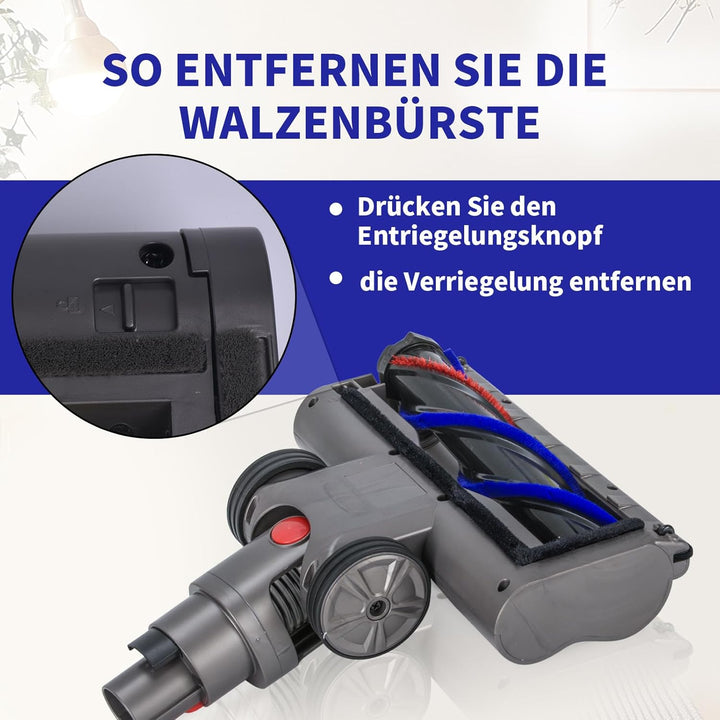 Bürste kompatibel mit Dyson V7 V8 V10 V11 V15 Staubsauger Ersatzteile für Dyson Bodenbürste mit Dire