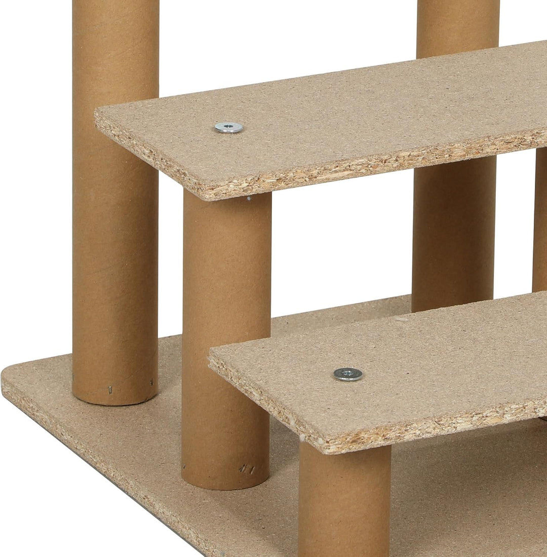 PawHut Hundetreppe 3 Stufen 35 cm Hoch Haustiertreppe für Kleine Hunde Katzentreppe Hunderampe mit W