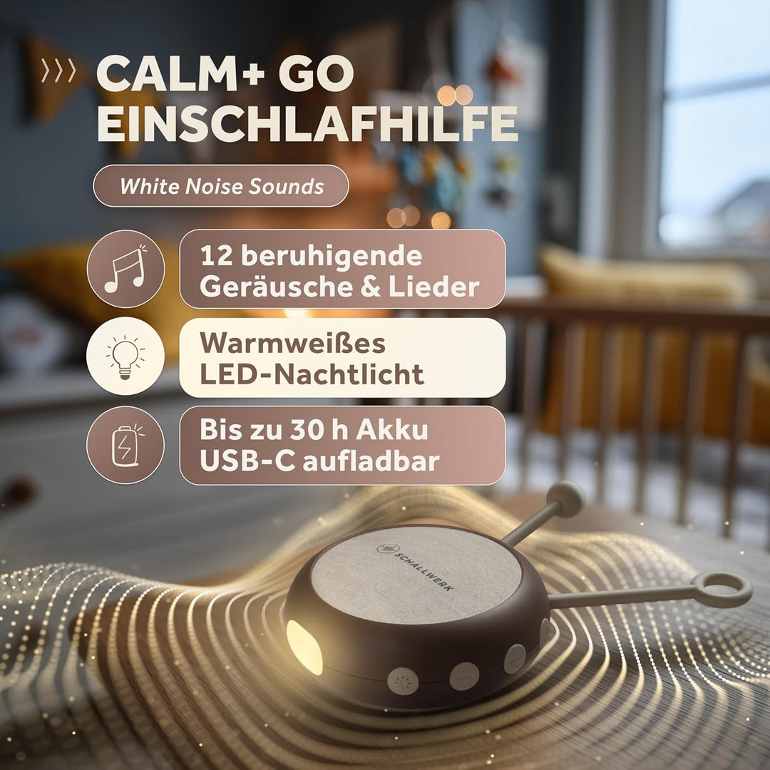 Schallwerk® White Noise Machine Baby – Einschlafhilfe für Babys & Erwachsene mit weissem Rauschen, N