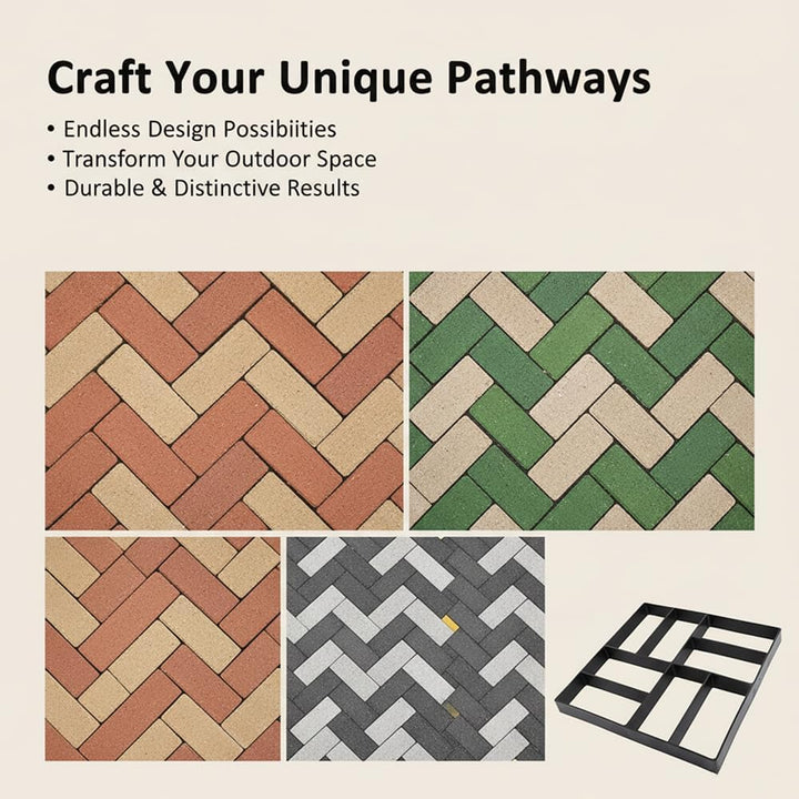 Betonform Gehweg Form Von Schwarz Schalungsform Giessform Diy Plastikformen Für Beton Gehwegplatten