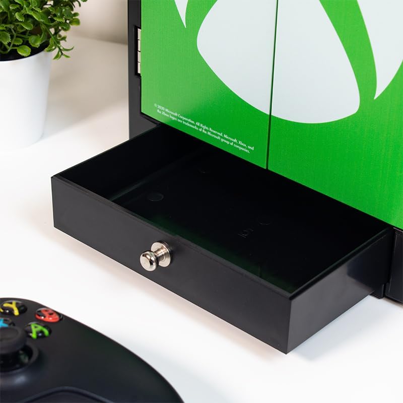 Numskull Offizieller Aufbewahrungsschrank für Xbox Series X Spiele, Kopfhörerständer und Controller-
