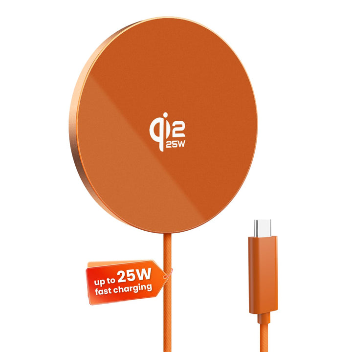 GEEKERA Qi2.2 25W magnetisches Schnellladegerät: Ultradünnes Flaches Wireless Charger für Apple MagS