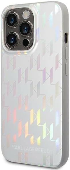 Karl Lagerfeld KLHCP14XLGMMSV3 hülle für iPhone 14 Pro Max 6,7" hardcase Silber/Silver Monogram Irid