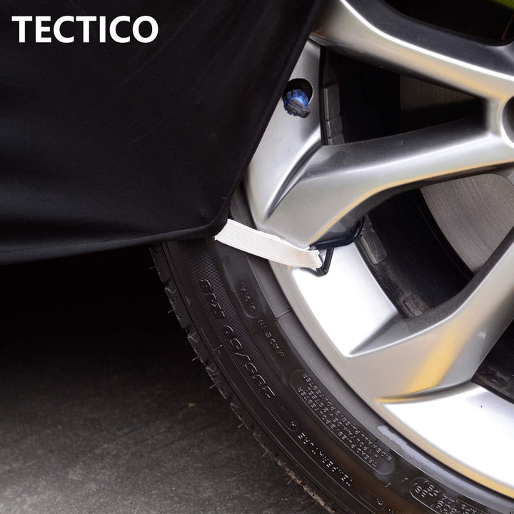 TECTICO Indoor SUV Autoplane Elastisch Atmungsaktiv Staubschutz Weich Stretch Stoff Autoabdeckung fü