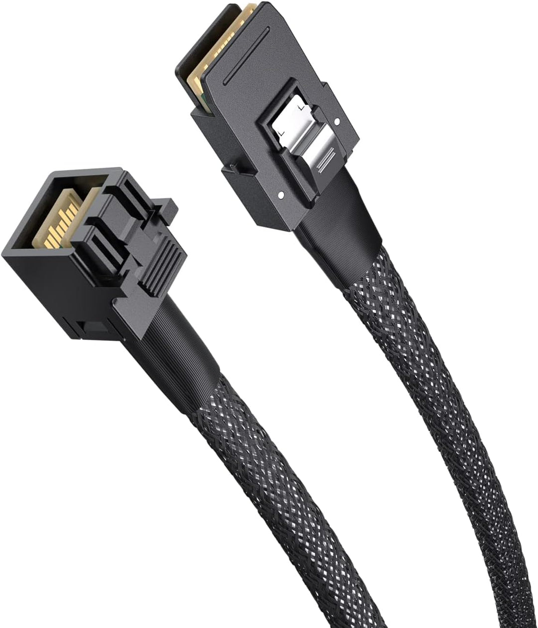 ipolex Internes Mini SAS HD SFF-8643 zu Mini SAS SFF-8087 Kabel, 0.5-Meter(1.6ft), faltbar, flexibel