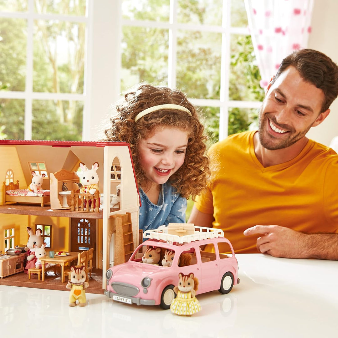 Sylvanian Families L5535 Familienauto mit Picknickzubehör - Puppenhaus Auto Spielset
