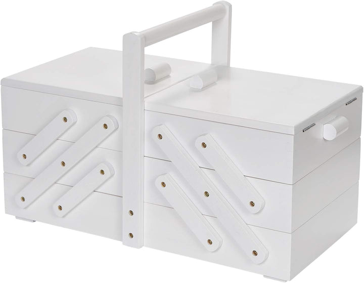 Prym 612581 Nähkasten/Nähkästchen Holz L, weiss