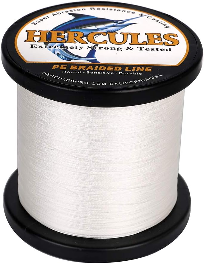 HERCULES Super Cast 100m - 2000m Yards Geflochtene Angelschnur 10lb - 300lb Test für Salzwasser Süss
