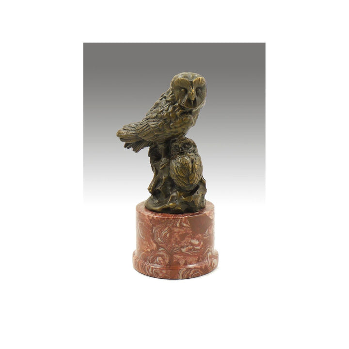Kunst & Ambiente - Tierskulptur aus Bronze - Zwei Eulen - signiert von Milo - Eule in Bronze - Eulen