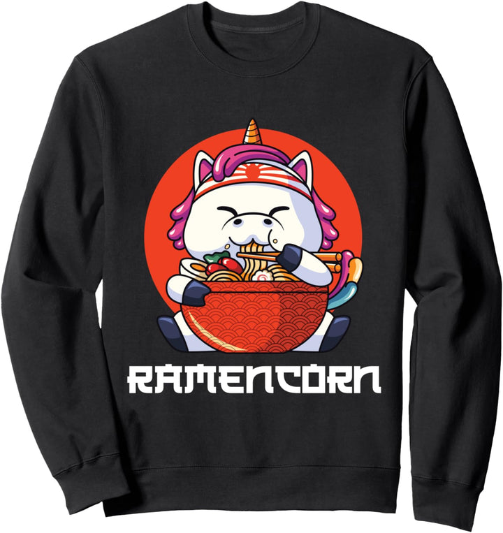 Kawaii Ramen Otaku Einhorn Sweatshirt
