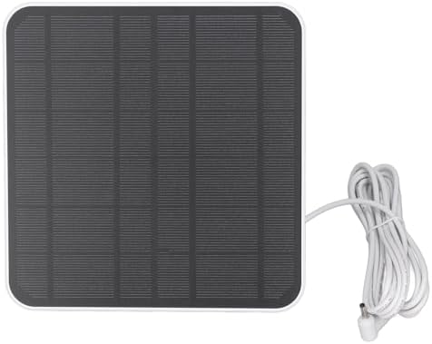 12 W Solarpanel Ladegerät für Ringkamera, IP65 Wasserdichtes, Verstellbares, Wandmontiertes Solarpan
