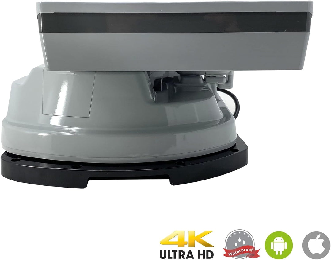 [Test: AUSGEZEICHNET*] Selfsat Snipe BT Grey Line Twin - automatische Camping Antenne incl. iOS/Andr