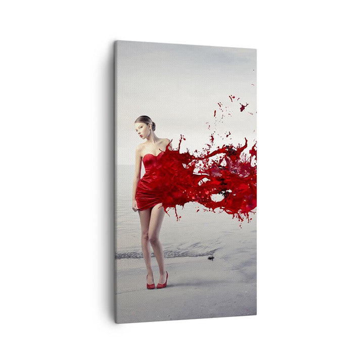 Bilder auf Leinwand Weiblich modell posieren nackt Leinwandbild mit Rahmen 45x80cm Wandbilder Dekora