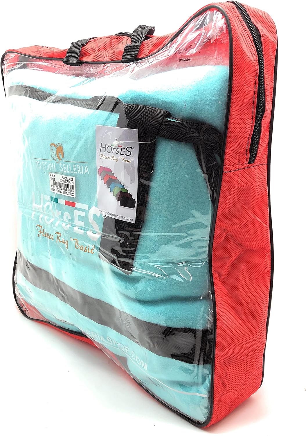 Horses, Fleece Pferdedecke, Basismodell, weich und bequem, ideal für Transport und Feierabend, Gröss
