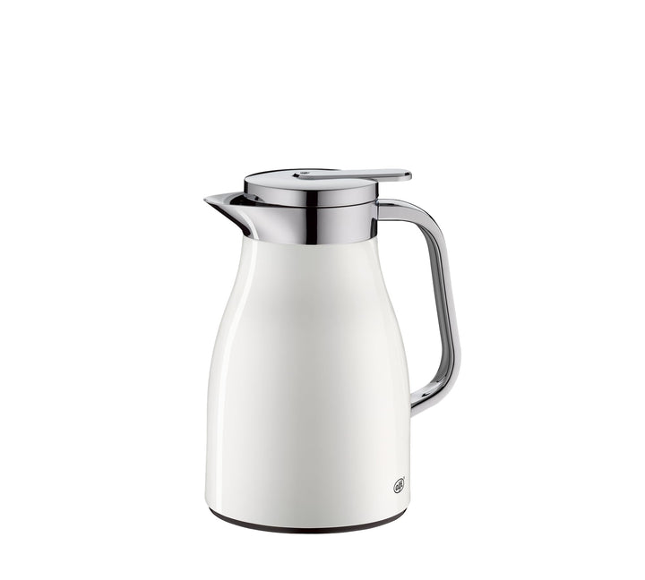 alfi SKYLINE Isolierkanne 0,65 l, 12 h heiss, coconut white mat | 24 h kalt, Hartglaseinsatz, Edelst