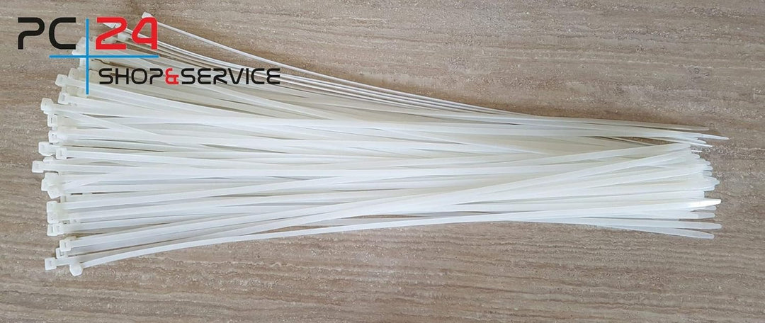 Kabelbinder 750mm Beige - Weiss - Natur 100Stck. | auch für Plakate | Premiumqualität von PC24 Shop